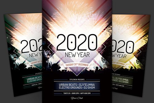 New Year Flyer 2 PSD