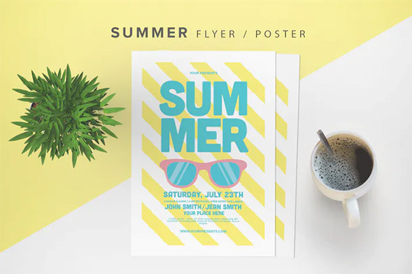 Summer Party Flyer PSD