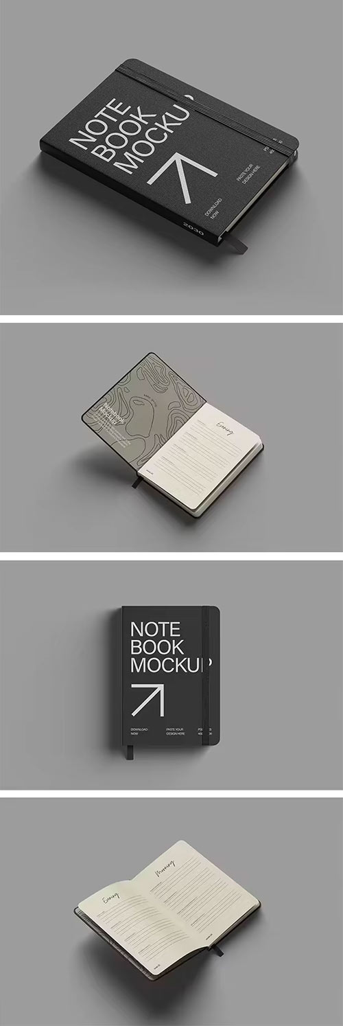 Fabric Notebook Mockup CLZKRT6