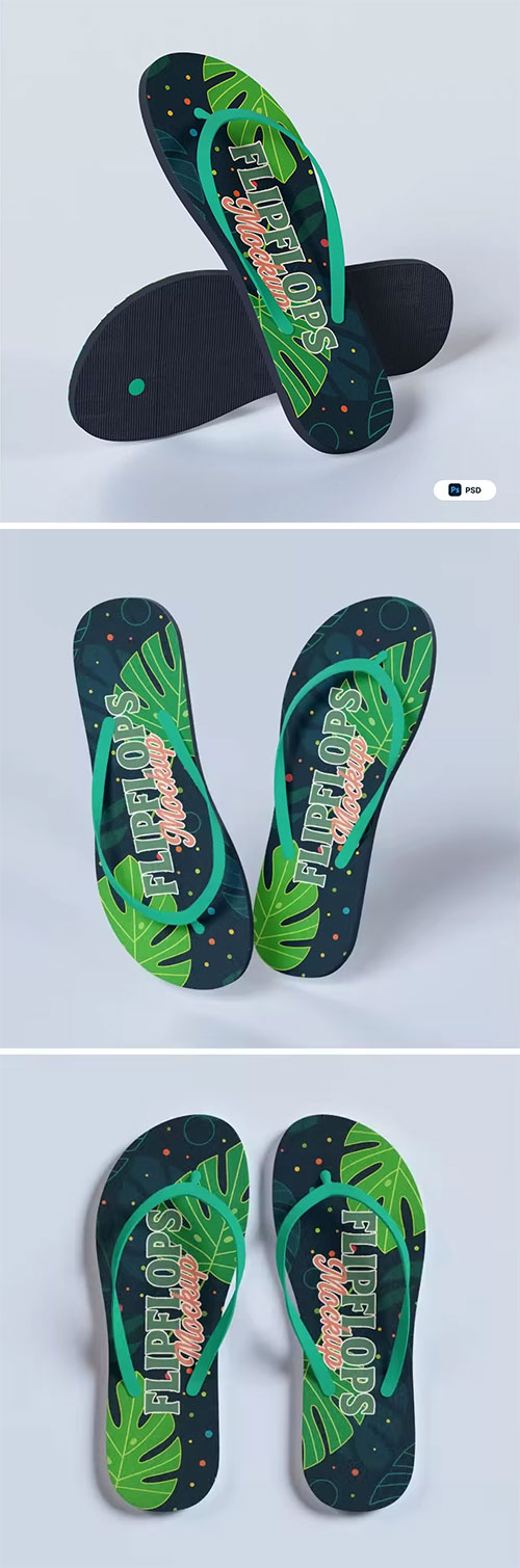 Beach Slippers Mockup AW6TZVD