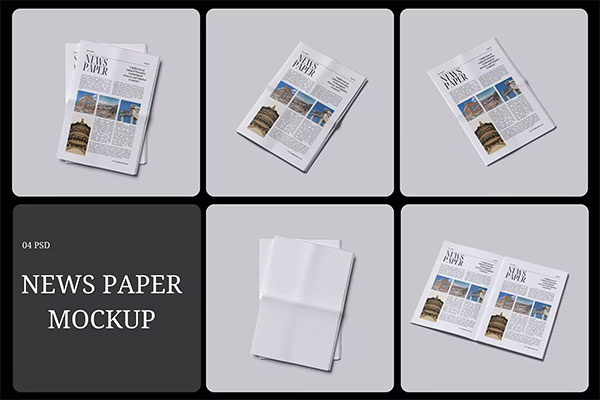 Newspaper Mockup VDWRT4J