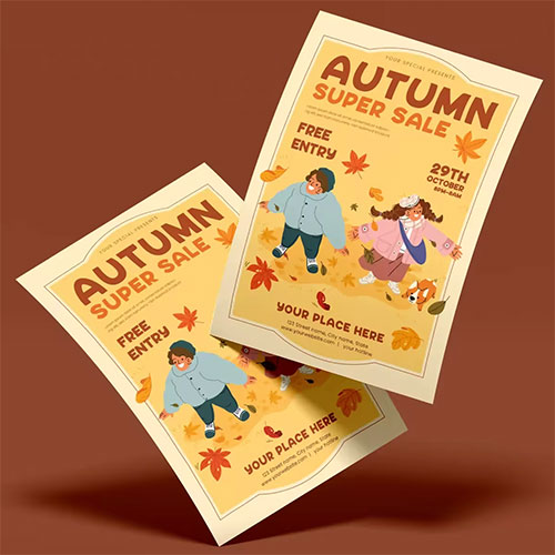 Autumn Super Sale Flyer DMTVFYB