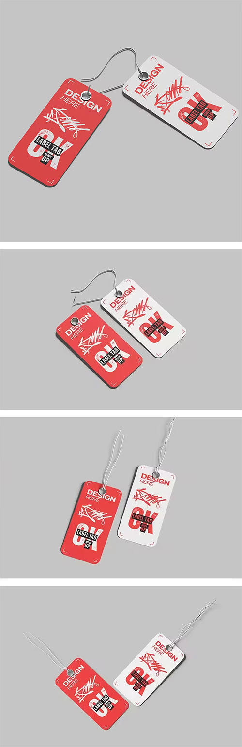 Label Tag Mockup XRQQ5NA