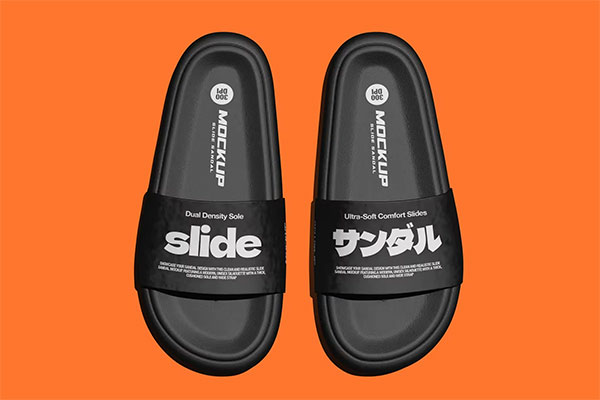 Slide Sandals Mockup 8742KN5