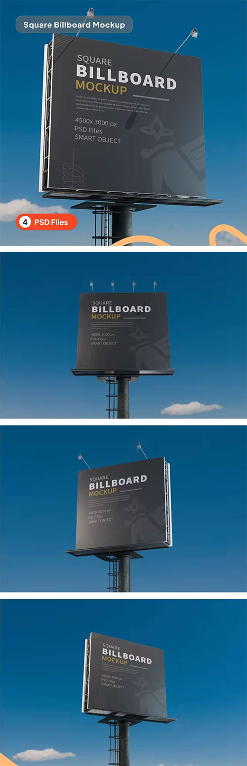 Square Billboard Mockup L9WVL7Q