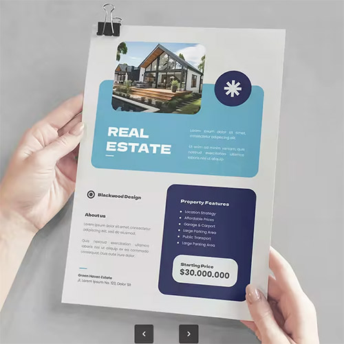 Real Estate Flyer UG6M4F9
