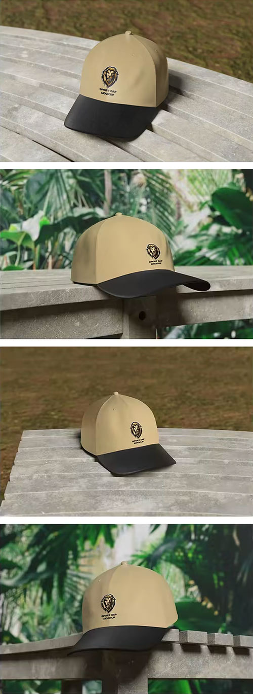 Outdoor Sport Cap Mockup 3BVR9WL