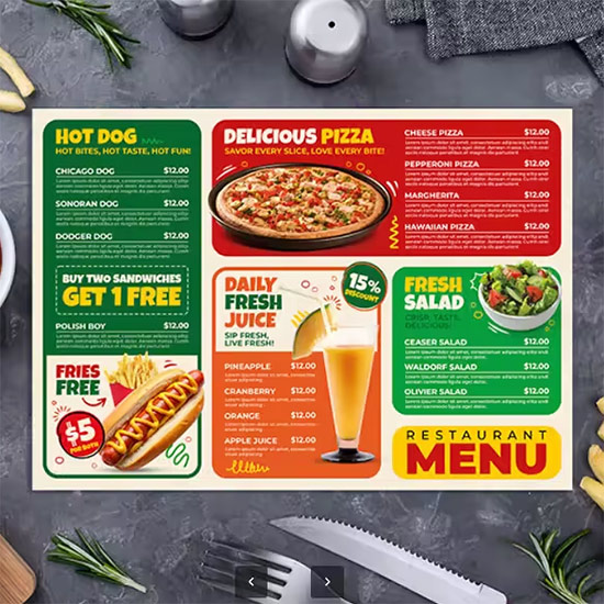 Delicious Restaurant Food Menu Template H4SF2TF