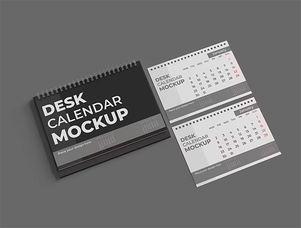 Desk Calendar Mockup ZHJ75UD