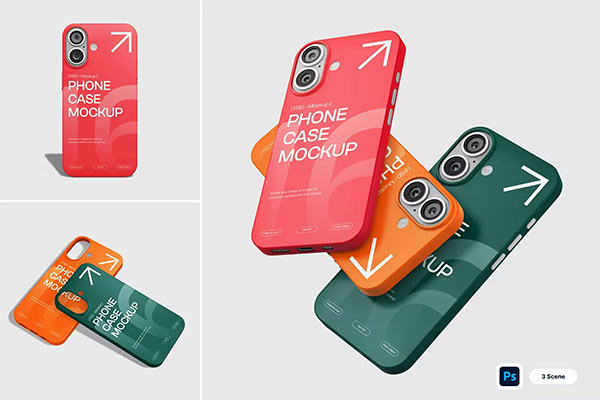 Phone Case Iphone 16 Mockup YK9MNZB