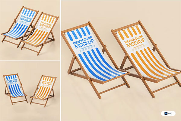 Beach Chair Mockup K5Y6KUT