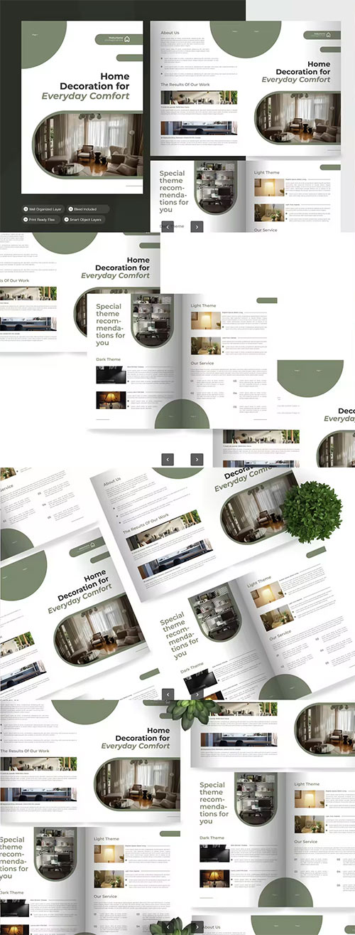 Home Decoration - Bifold Brochure 2ENMXGQ
