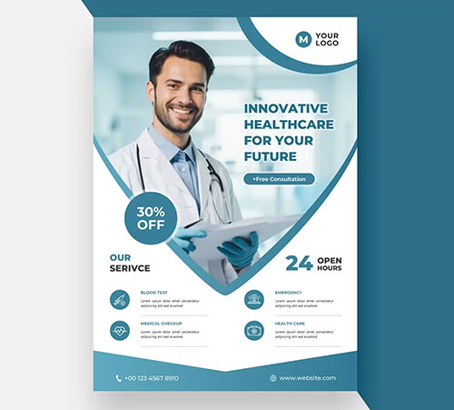 Medical Flyer Template Design EWRQXMR