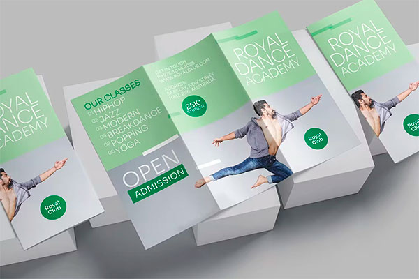 Dance Studio Trifold Brochure ZY7RCXD