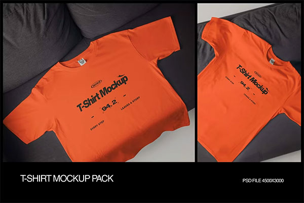 T-Shirt Mockup Pack 8AK2Q58