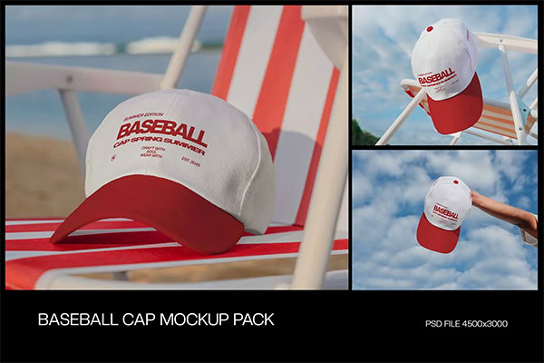 Baseball Cap Mockup Pack 8J6P894
