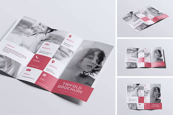 Trifold Brochure Mockup 3WEFDFW