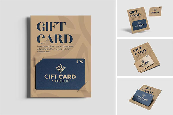 Gift Card Mockup QNGZRWM
