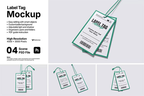 Label Tag Mockup VGL4ADV