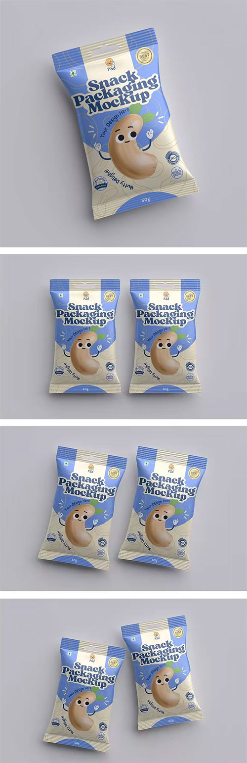 Snack Packaging Mockup RUEDBFZ