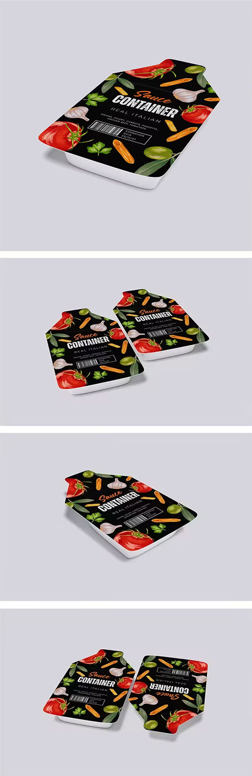 Dipping Sauce Packet Mock-Up W8BGGJA