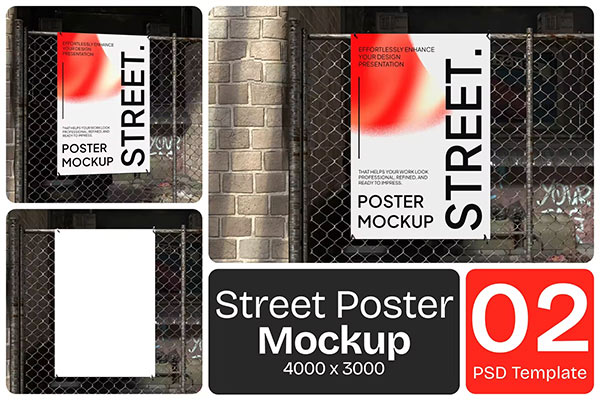 Street Poster Mockup QVY6ZUC