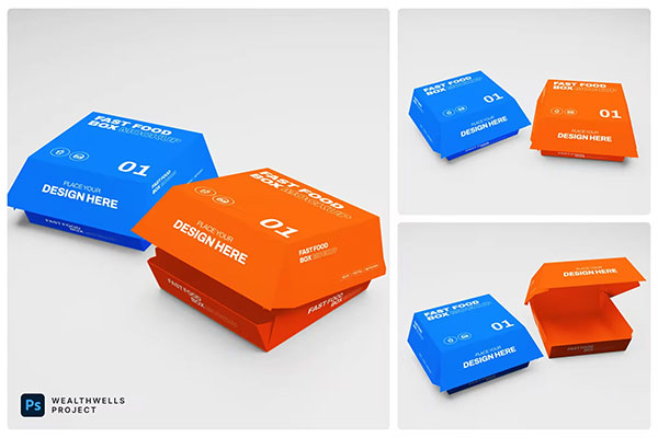 Fast Food Box Mockup PDTNUCQ