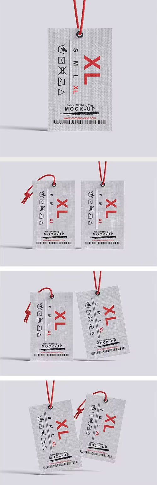Fabric Clothing Tag Mockup 33RDCVD