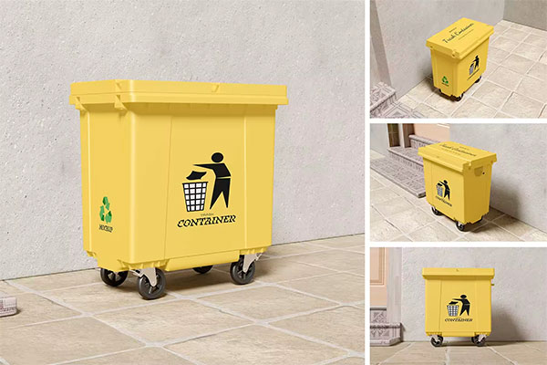 Trash Bin Mockup YGVP5PM