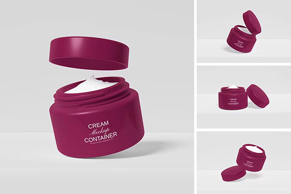Cream Container Mockup 4R3EE5J