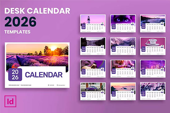 Desk Calendar 2026 XS3TUQL
