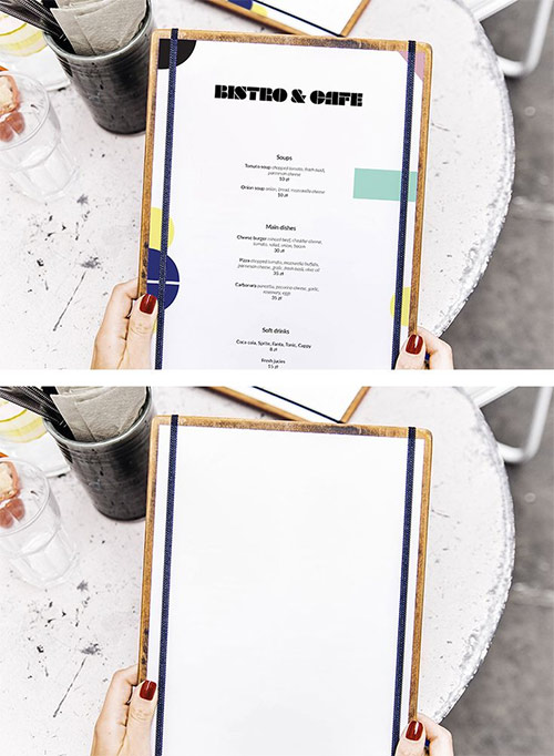 Restaurant Menu PSD Mock up