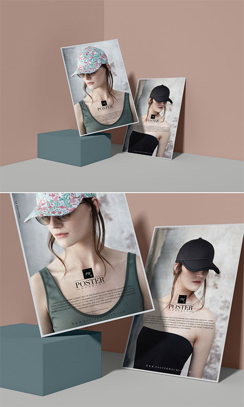 Brand Presentation Poster PSD Mockup Template 2019