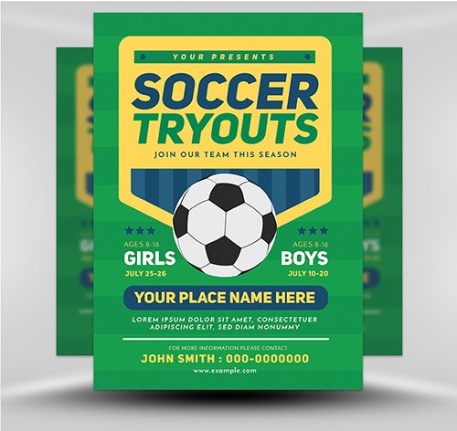 Soccer Flyer 2 PSD