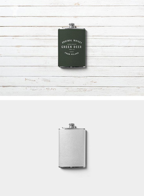 Hip Flask PSD Mock up