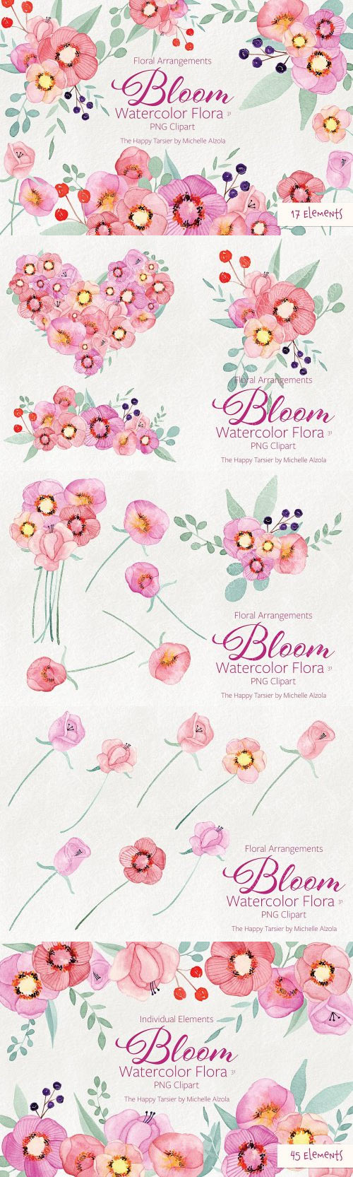 Bloom Watercolor Flora #31