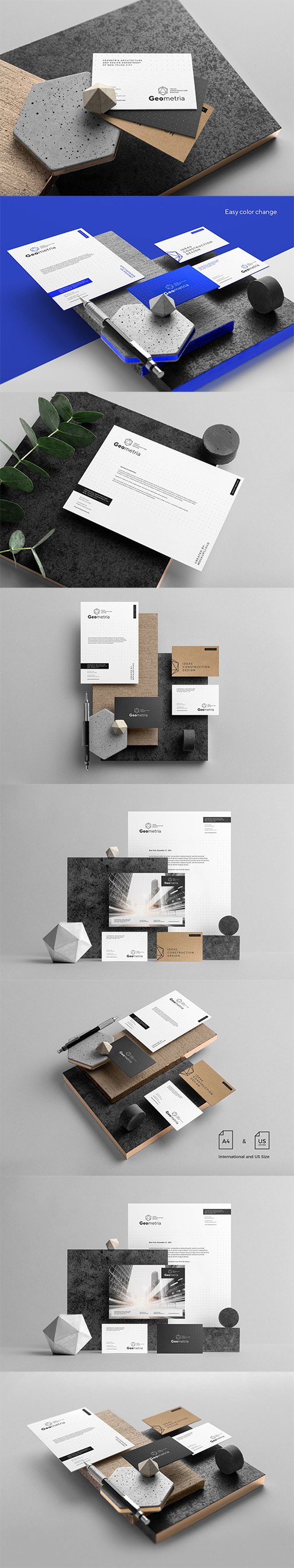 Geometria Branding Mockup Vol. 1 PSD