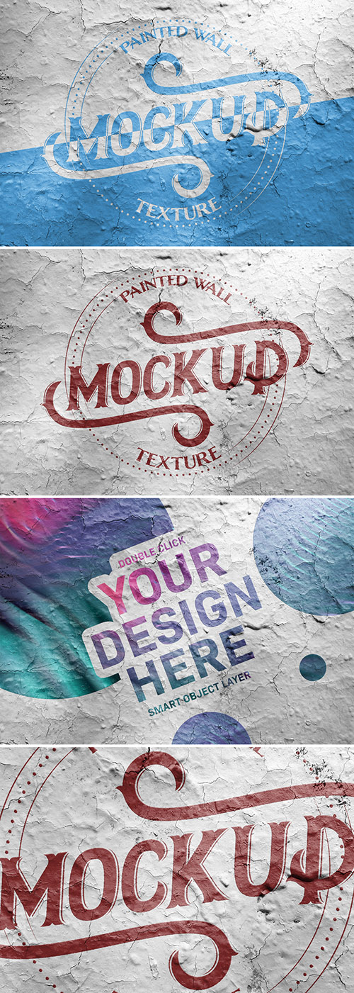 Painted Wall Texture Mockup