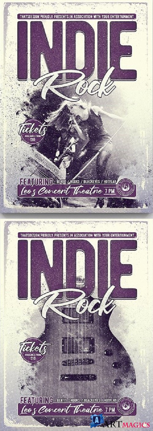 Indie Rock Flyer Template V3