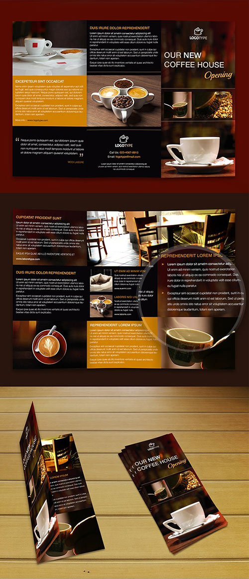 PSD Coffee Brochure Template