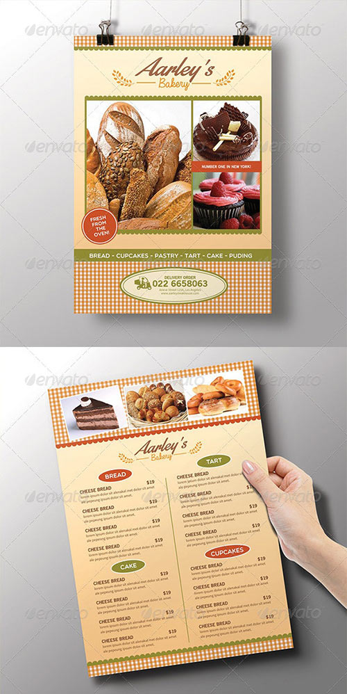Bakery Menu Flyer 8189094