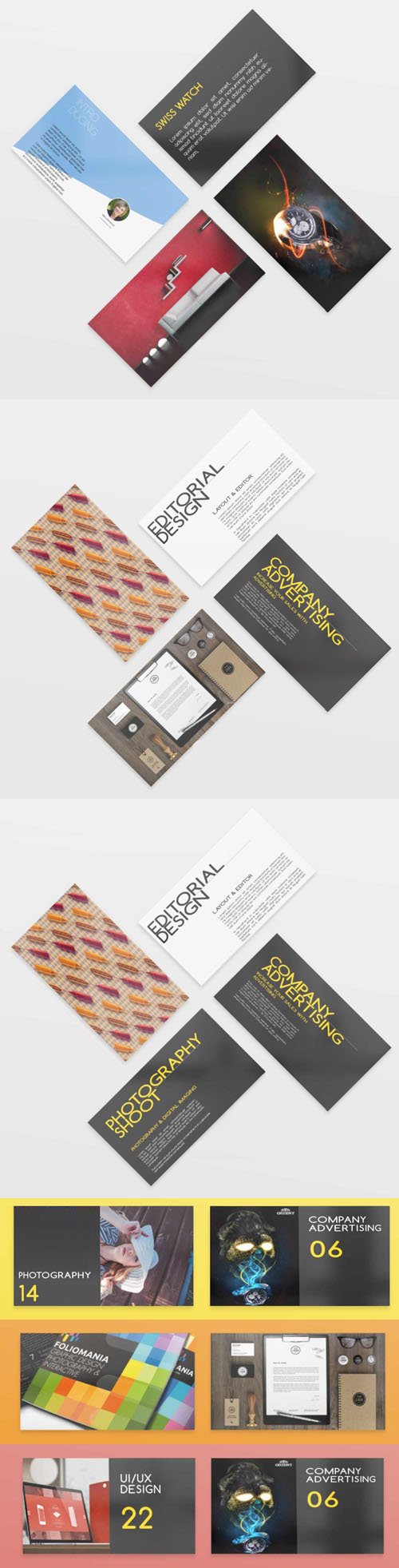 Business Cards PSD Mockups Collection