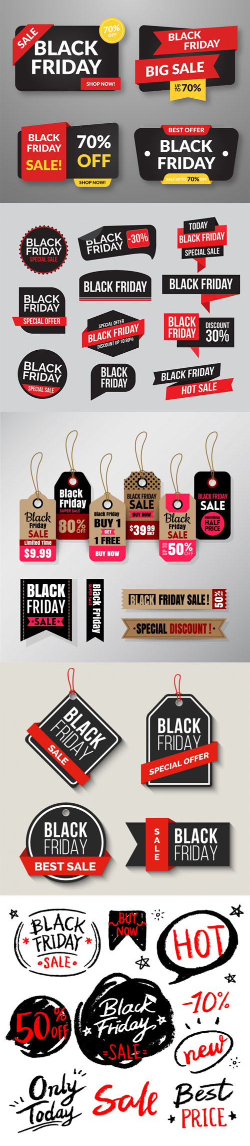 Black Friday Sales Elements Collection Vol.1