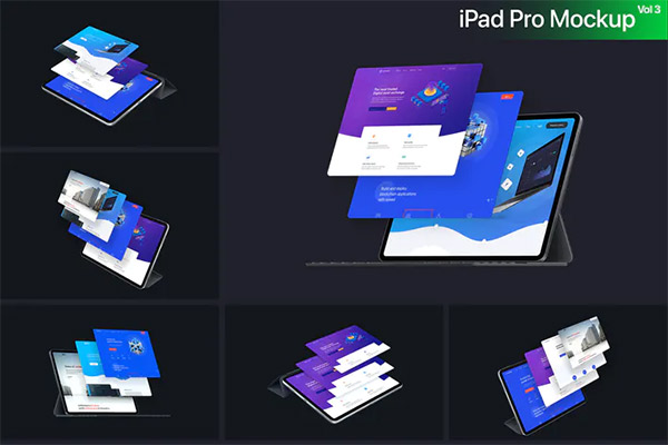 iPad Pro 2018 Mockup Vol-3