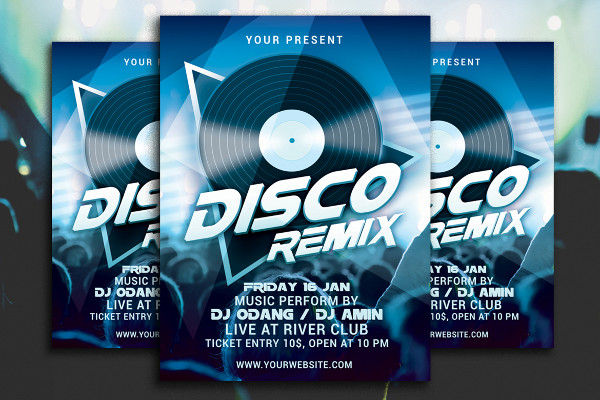 Disco Remix Party Flyer 1138654