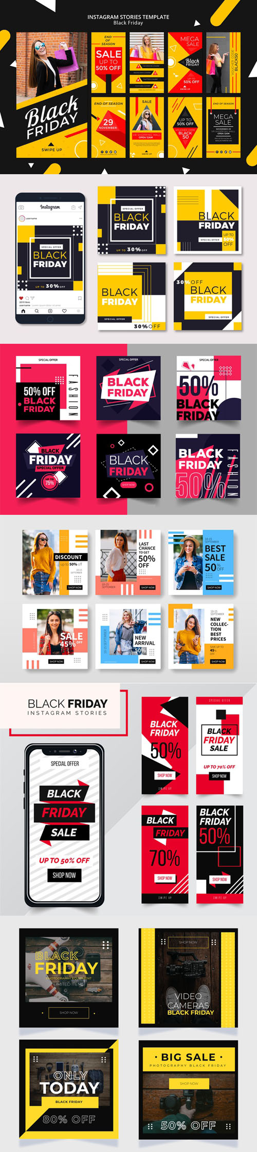 Black Friday Instagram Sales Stories Collection Vol.1