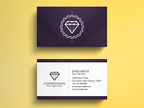 Jewelry Business Card Layout
