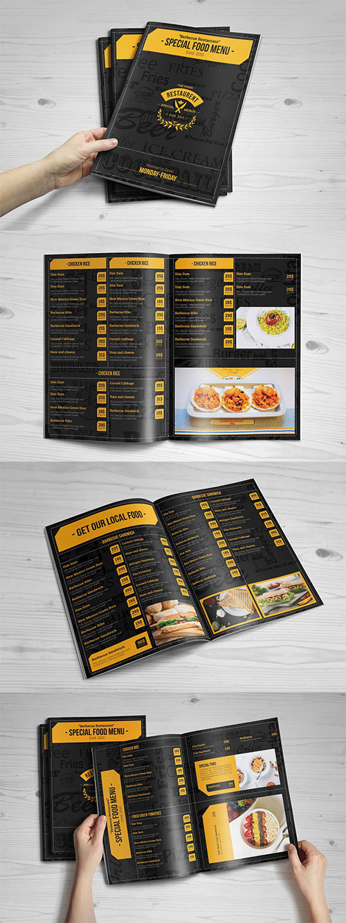 Special Food Menu Brochure - 12 Pages