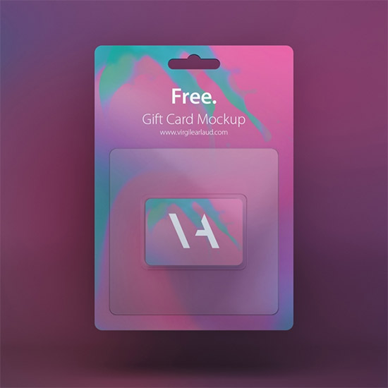 Free Gift Card Mockup