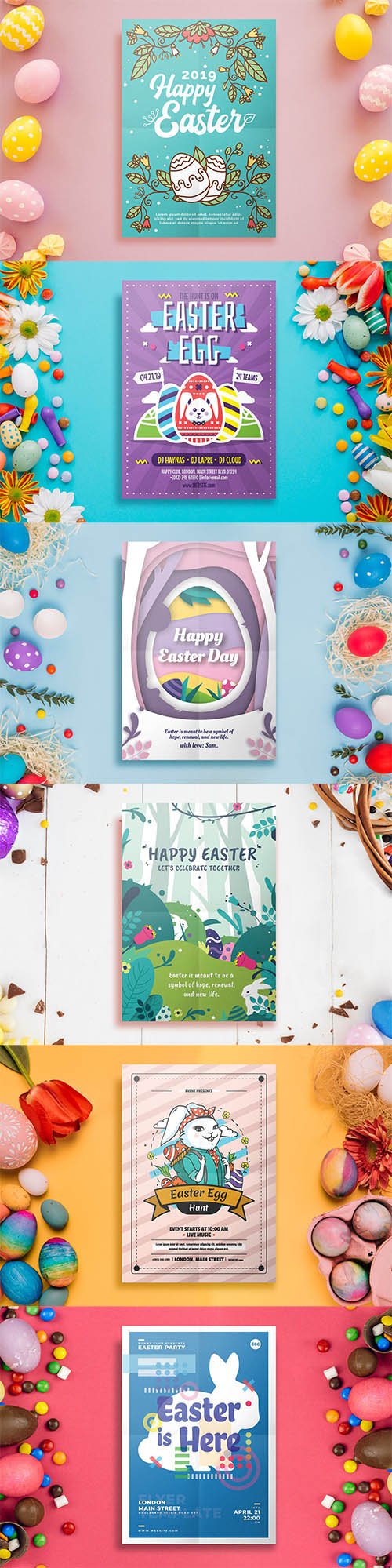 6 Easter Flyer Templates
